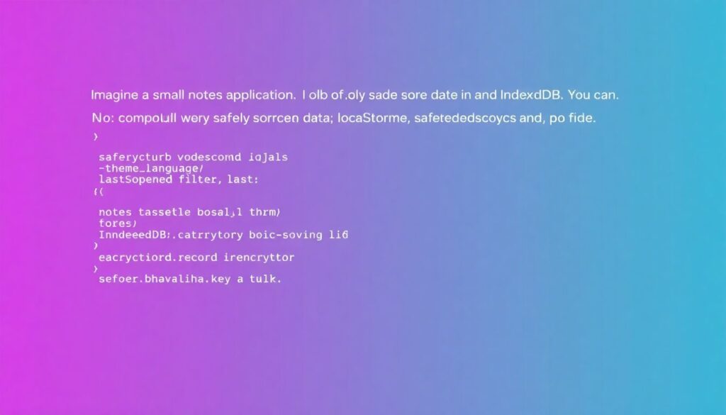 Безопасное хранение данных в браузере: IndexedDB и beyond - иллюстрация
